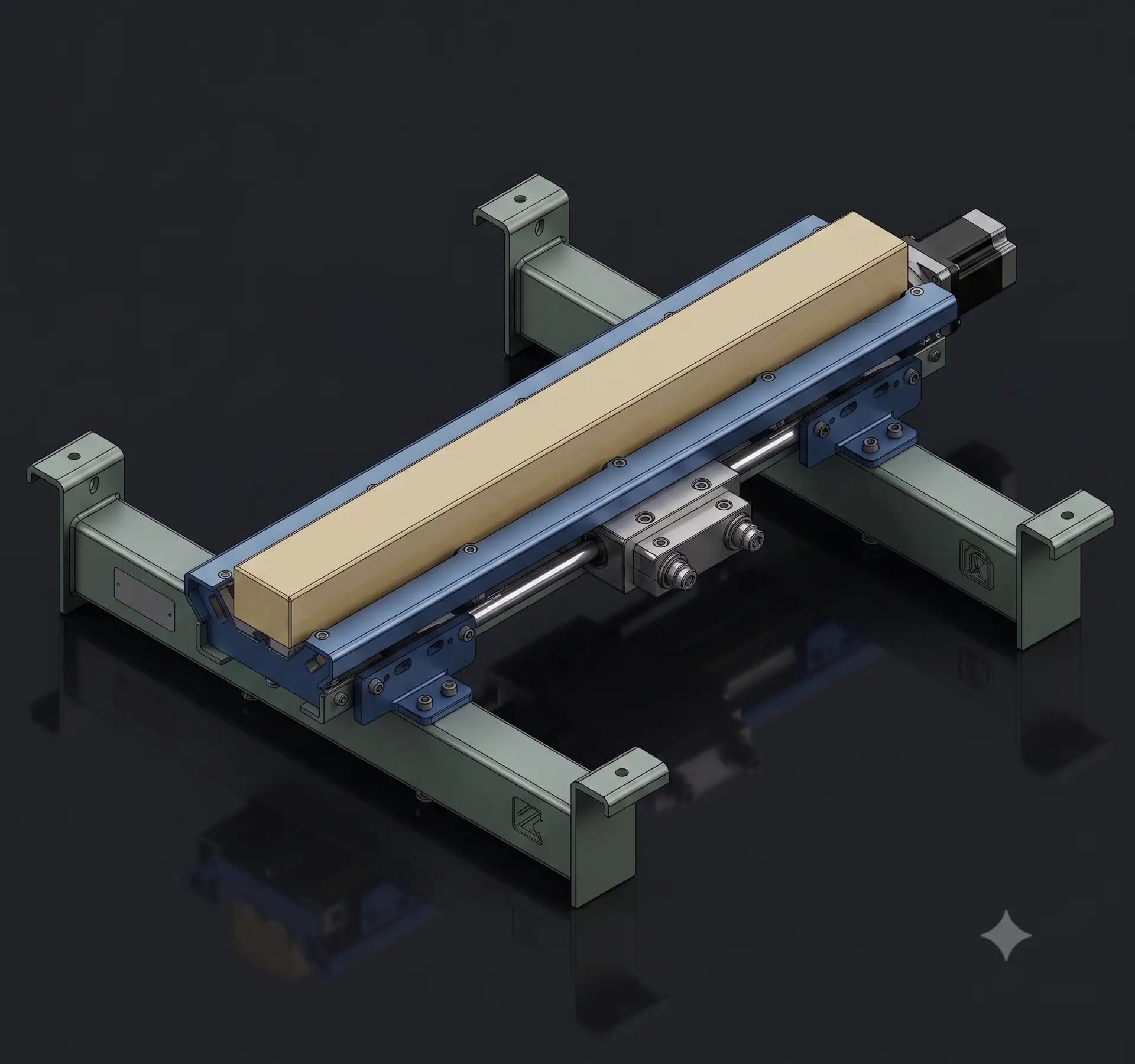 Overhead Carte+ bot path connecting warehouse aisles