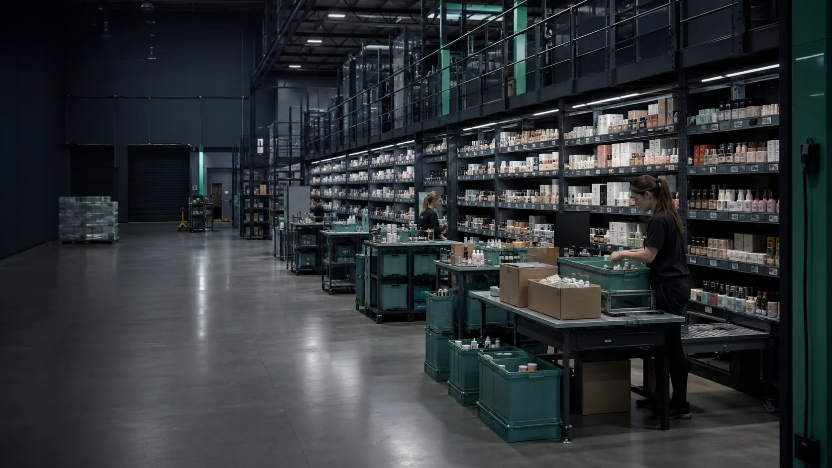 Health and beauty product fulfillment operation