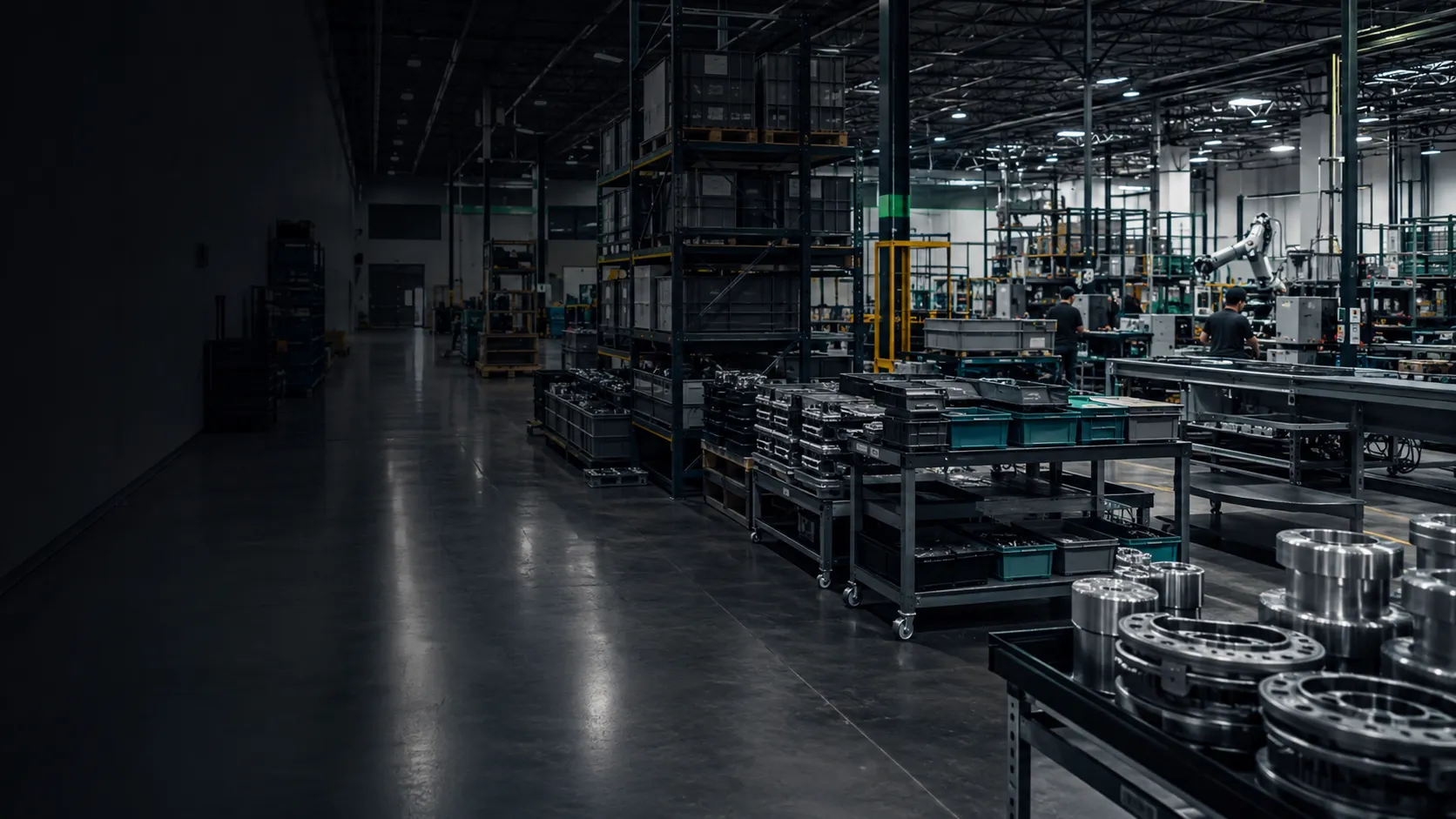 Manufacturing and industrial parts warehouse